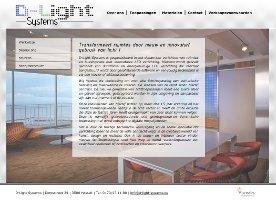 Webdesign: D-Light Systems - Dynamisch verlichten van ruimtes en gevels adhv. LED-techniek