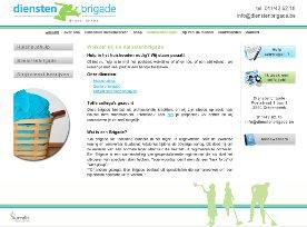 Webdesign: Dienstenbrigade - Huishoud- en seniorenhulp met dienstencheques