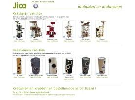 Webdesign: Jica - Landingspagina voor kattenspeelgoed