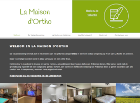 Webdesign: La Maison d'Ortho - Vakantiewoning in de Ardennen