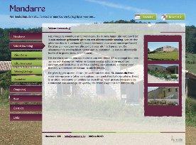Webdesign: Mandarre - Een vakantiedomein in Zuid-Frankrijk, met 2 gîtes en een huis.