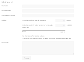 Slimme uitbreidingen: Inschrijvingsformulier voor evenementen - 