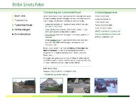 Webdesign: BVBA Smets Peter - Website voor gepassioneerd tuinman