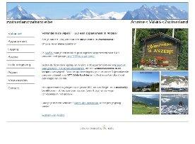Webdesign: ZwitserlandVakantie - Verhuur vakantie-appartement in Zwitserland